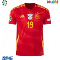 Španjolska Lamine Yamal #19 Domaci Dres EP 2024 Kratak Rukav